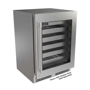 Perlick 24-Inch Luxe Undercounter Wine Reserve with 5.0 Cu. Ft. Capacity, RAPIDCOOL Technology in Panel Ready Glass Door (G5WR24GL)