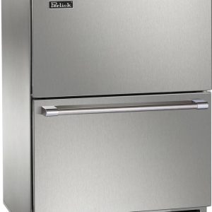 Perlick 24-Inch Signature Series Outdoor Built-In Drawer Counter Depth Compact Freezer with 5 cu. ft. Capacity in Stainless Steel (HP24FM-4-5)