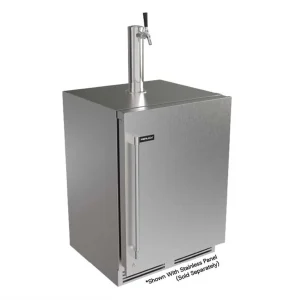 Perlick 24-Inch Undercounter Beverage Dispenser with 5.1 Cu. Ft. Capacity, RAPIDCOOL Technology in Panel Ready Stainless Steel (G5BD24SC)