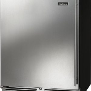 Perlick C Series 24-Inch Built-In Single Zone Wine Cooler with 45 Bottle Capacity in Stainless Steel (HC24WB-4-1L & HC24WB-4-1R)