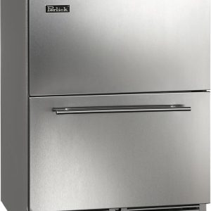 Perlick C Series 24-Inch Outdoor Built-In Counter Depth Drawer Refrigerator with 5.2 cu. ft. Capacity in Stainless Steel (HC24RO-4-5)