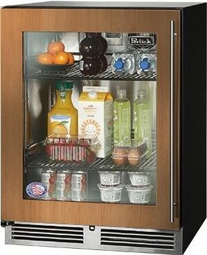 Perlick Series 24-Inch Built-In Counter Depth Compact Refrigerator with 4.8 cu. ft. Capacity, Panel Ready with Glass Door (HA24RB-4-4L & HA24RB-4-4R)