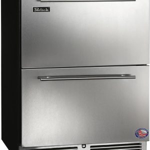 Perlick Series 24-Inch Built-In Counter Depth Drawer Refrigerator with 4.8 cu. ft. Capacity in Stainless Steel (HA24RB-4-5)