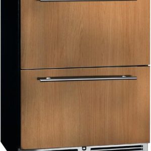 Perlick Series 24-Inch Built-In Counter Depth Refrigerator Drawer with 4.8 cu. ft. Capacity, Panel Ready with Stainless Steel Interior (HA24RB-4-6)