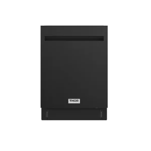 Thor Kitchen 24-Inch Built-In Dishwasher with 7 Cycles and Pocket Handle in Black (TDW24PTB)