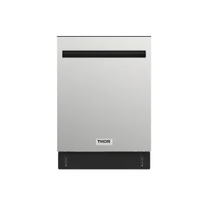 Thor Kitchen 24-Inch Built-In Dishwasher with 7 Cycles and Pocket Handle in Stainless Steel (TDW24PT)