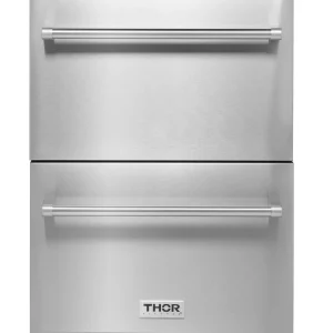 Thor Kitchen 24-Inch Indoor Outdoor Freezer Drawer in Stainless Steel (TRZ24U)