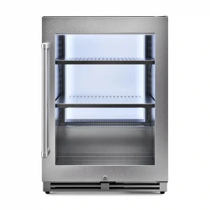 Thor Kitchen 24-Inch Undercounter Beverage Cooler with Backlight in Stainless Steel - Right Hinge (TBR24U)