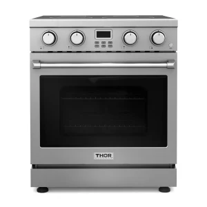 Thor Kitchen 30-Inch Electric Range with 4 Burners, 4.8 cu. ft. Convection Oven in Stainless Steel (ARE30)