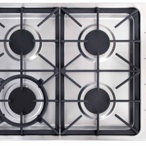 Thor Kitchen 30-Inch Professional Drop-In Gas Cooktop with Four Burners in Stainless Steel (TGC3001)