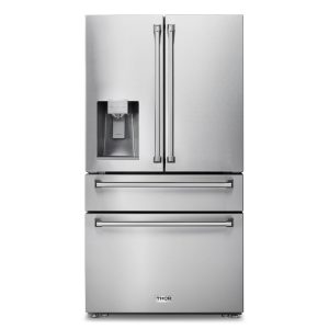 Thor Kitchen 36-Inch Professional French Door Refrigerator with Ice and Water Dispenser (TRF3601FD)