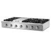 Thor Kitchen 48-Inch Natural Gas Cooktop in Stainless Steel with 6 Burners Including Power Burners and Griddle (HRT4806U)