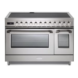 Verona Ultima Collection 48-Inch Induction Range with 7 Elements, Griddle, 5.8 Cu. Ft. Total Oven Capacity in Stainless Steel (VUFSIE487DSS)