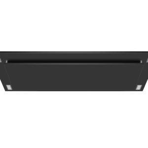 Victory Sunset 38.5-Inch CFM Black Flush Ceiling Range Hood in Black (Sunset-BK)