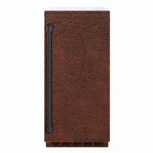 ZLINE 15-Inch Touchstone Clear Cube Ice Maker with Drain Pump and Hand Hammered Copper Door (ICCD-HH-15)