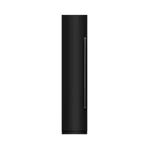 ZLINE 18-Inch 8.6 Cu. Ft. Left Hinge Column Freezer in Black Stainless Steel with Graphite Gray Interior (RCFVL-BS-18)