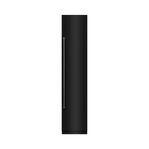 ZLINE 18-Inch 8.6 Cu. Ft. Right Hinge Column Freezer in Black Stainless Steel with Graphite Gray Interior (RCFVR-BS-18)