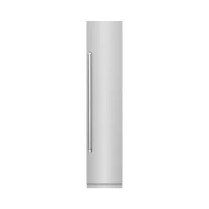 ZLINE 18-Inch 8.6 Cu. Ft. Right Hinge Column Freezer in Stainless Steel with Graphite Gray Interior (RCFVR-304-18)