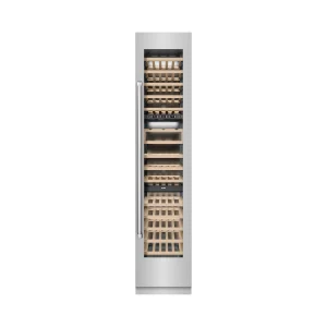 ZLINE 18-Inch 9.0 Cu. Ft. Triple Zone 68 Bottle Right Hinge Column Wine Cooler in Stainless Steel (RCWVR-304-18)