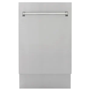 ZLINE 18-Inch Tallac Series 3rd Rack Top Control Dishwasher in Stainless Steel, 51dBa (DWV-304-18)