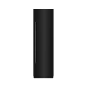 ZLINE 24-Inch 12.5 Cu. Ft. Column Refrigerator in Black Stainless Steel with Graphite Gray Interior (RCRV-BS-24)
