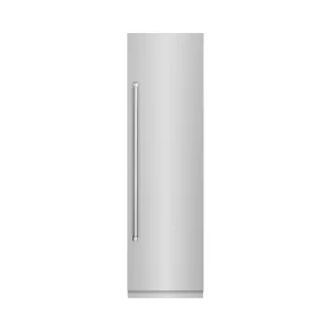 ZLINE 24-Inch 12.5 Cu. Ft. Column Refrigerator in Stainless Steel with Graphite Gray Interior (RCRV-304-24)