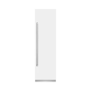 ZLINE 24-Inch 12.5 Cu. Ft. Column Refrigerator in White Matte with Graphite Gray Interior (RCRV-WM-24)