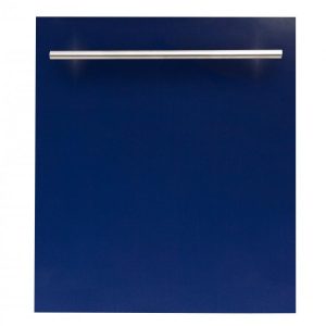 ZLINE 24-Inch Dishwasher in Blue Gloss with Stainless Steel Tub and Modern Style Handle (DW-BG-H-24)