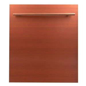 ZLINE 24-Inch Dishwasher in Copper Finish with Stainless Steel Tub and Modern Style Handle (DW-C-24)