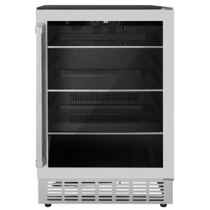ZLINE 24-Inch Monument 154 Can Beverage Fridge in Stainless Steel (RBV-US-24)