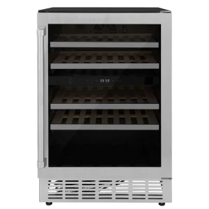 ZLINE 24-Inch Monument Dual Zone 44-Bottle Wine Cooler in Stainless Steel (RWV-UD-24)
