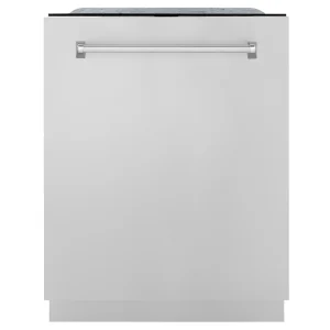 ZLINE 24-Inch Monument Series 3rd Rack Top Touch Control Dishwasher in Stainless Steel with Stainless Steel Tub, 44dBa (DWMT-304-24)
