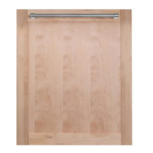 ZLINE 24-Inch Top Control Dishwasher in Unfinished Wood with Traditional Style Handle (DW-UF-H-24)
