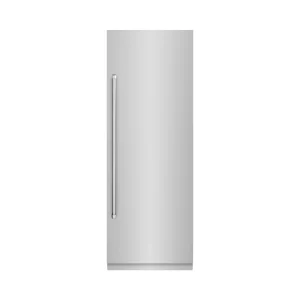 ZLINE 30-Inch 16.7 Cu. Ft. Column Refrigerator in Stainless Steel with Graphite Gray Interior (RCRV-304-30)