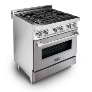 ZLINE 30-inch Legacy Series Dual Fuel Range with Fingerprint Resistant Satin Stainless Steel® Door (RA-SN-30)