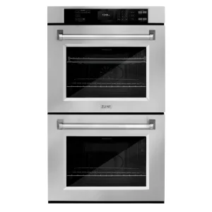 ZLINE 30-Inch Professional True Convection Double Wall Oven with Air Fry and Self Clean in Stainless Steel (WAD-30)