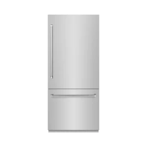 ZLINE 36-Inch 19.8 Cu. Ft. Built-In Bottom Freezer Refrigerator with Water Dispenser and Ice Maker in Stainless Steel (RBIT-304-36)