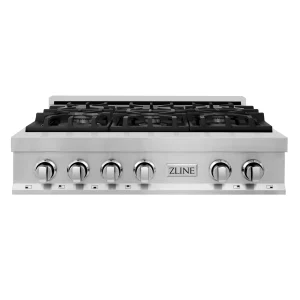 ZLINE 36-Inch Rangetop with 6 Gas Burners in Stainless Steel (RT36)