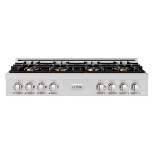 ZLINE 48-Inch Classic Gas Rangetop with 8 Burner DuoPro™ Cooktop in Stainless Steel (PCRT48)