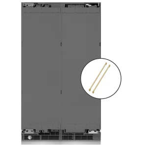 ZLINE 48-Inch Column 12.5 Cu. Ft. Refrigerator and 12.4 Cu. Ft. Freezer in Panel Ready with Gold Accents