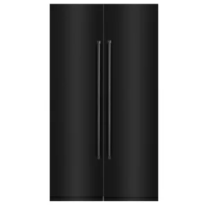 ZLINE 48-Inch Column 12.5 Cu. Ft. Refrigerator and 12.4 Cu. Ft. Freezer in Black Stainless Steel
