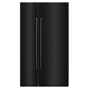 ZLINE 48-Inch Column 16.7 Cu. Ft. Refrigerator and 8.6 Cu. Ft. Freezer in Black Stainless Steel