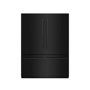 ZLINE 60-Inch 32.2 Cu. Ft. French Door Built-In Bottom Freezer Refrigerator with Water Dispensers and Ice Makers in Black Stainless Steel with Graphit