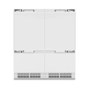 ZLINE 72-Inch 39.6 Cu. Ft. French Door Built-In Bottom Freezer Refrigerator with Water Dispensers and Ice Makers in Panel Ready (RBIT-72)