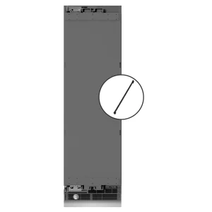 ZLINE Autograph Edition 24-Inch 12.4 Cu. Ft. Panel Ready Column Freezer with Graphite Gray Interior and Matte Black Accents (RBCFVZ-24-MB)