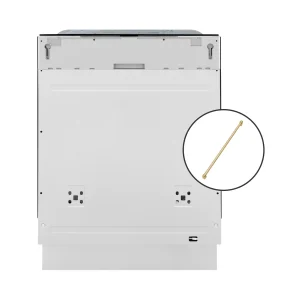 ZLINE Autograph Edition 24-Inch Monument Series 3rd Rack Top Touch Control Tall Tub Dishwasher in Custom Panel Ready with Champagne Bronze Handle (DWM