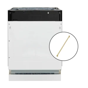 ZLINE Autograph Edition 24-Inch Tallac Series 3rd Rack Top Control Built-In Tall Tub Dishwasher in Custom Panel Ready with Polished Gold Handle (DWVZ-