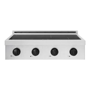 ZLINE Autograph Edition 30-Inch Paramount Induction Rangetop with 4 Element Cooktop in Satin Stainless Steel and Matte Black Accents (SINRTSZ-30-MB)