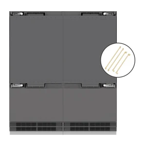 ZLINE Autograph Edition 72-Inch 39.6 Cu. Ft. French Door Built-In Bottom Freezer Refrigerator with Water Dispensers and Ice Makers in Panel Ready with